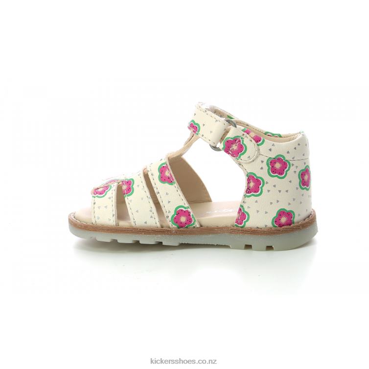 Kickers Kids Noopi Off White Flower NPZDR388