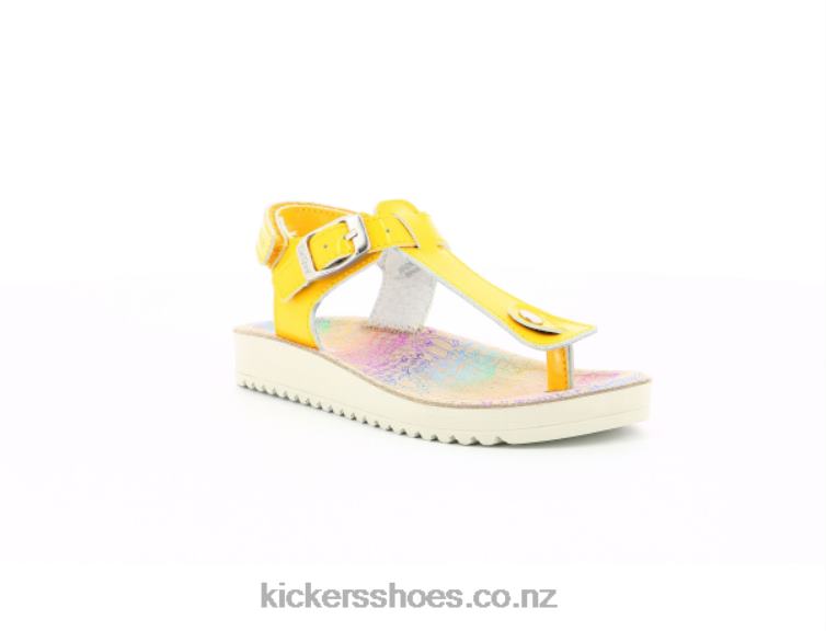 Kickers Kids Odysse Yellow Patent NPZDR763