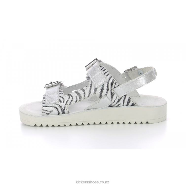 Kickers Kids Odysummer Silver Zebra NPZDR486