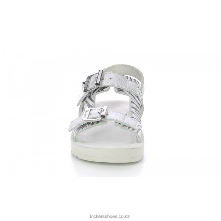 Kickers Kids Odysummer Silver Zebra NPZDR486