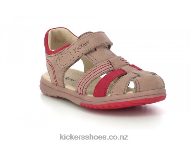 Kickers Kids Platinium Beige Orange NPZDR404