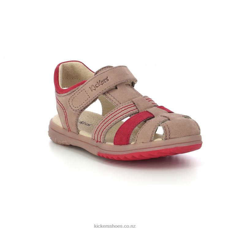 Kickers Kids Platinium Beige Orange NPZDR404