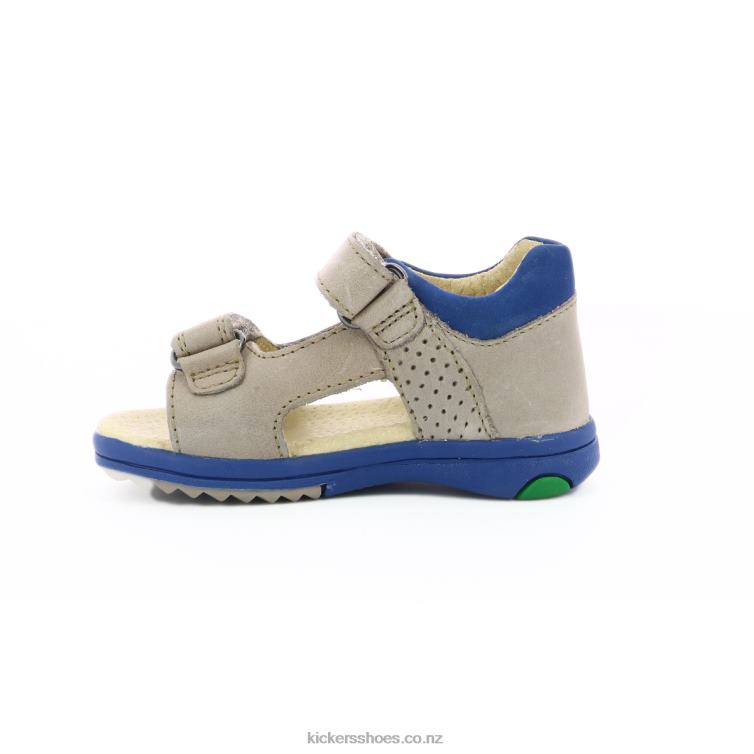 Kickers Kids Plazabi Grey Blue NPZDR390