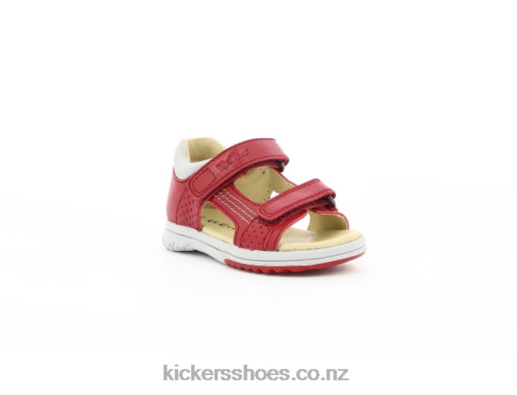 Kickers Kids Plazabi Red Grey NPZDR394