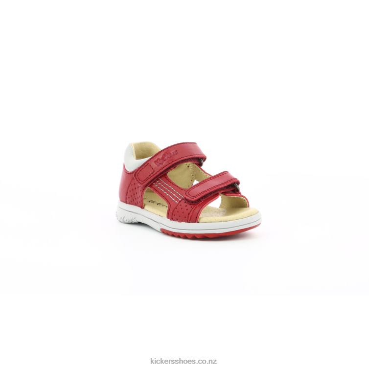 Kickers Kids Plazabi Red Grey NPZDR394