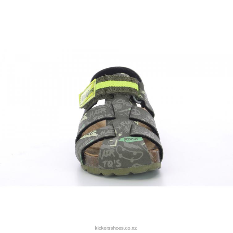 Kickers Kids Sosummer Khaki Yellow Printed NPZDR489