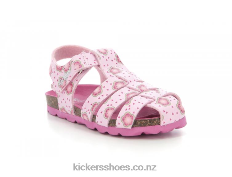 Kickers Kids Summertan Light Pink Flower NPZDR397
