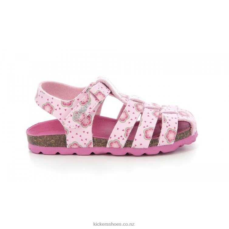 Kickers Kids Summertan Light Pink Flower NPZDR397