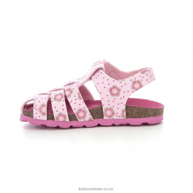 Kickers Kids Summertan Light Pink Flower NPZDR397