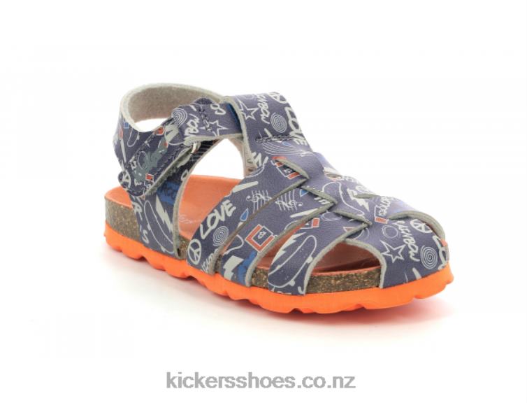 Kickers Kids Summertan Navy Street NPZDR395