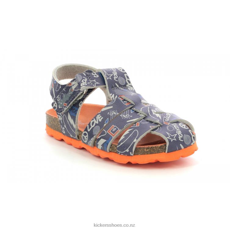 Kickers Kids Summertan Navy Street NPZDR395