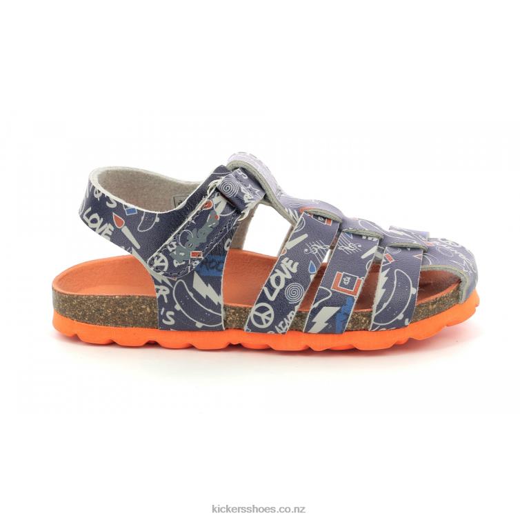 Kickers Kids Summertan Navy Street NPZDR395
