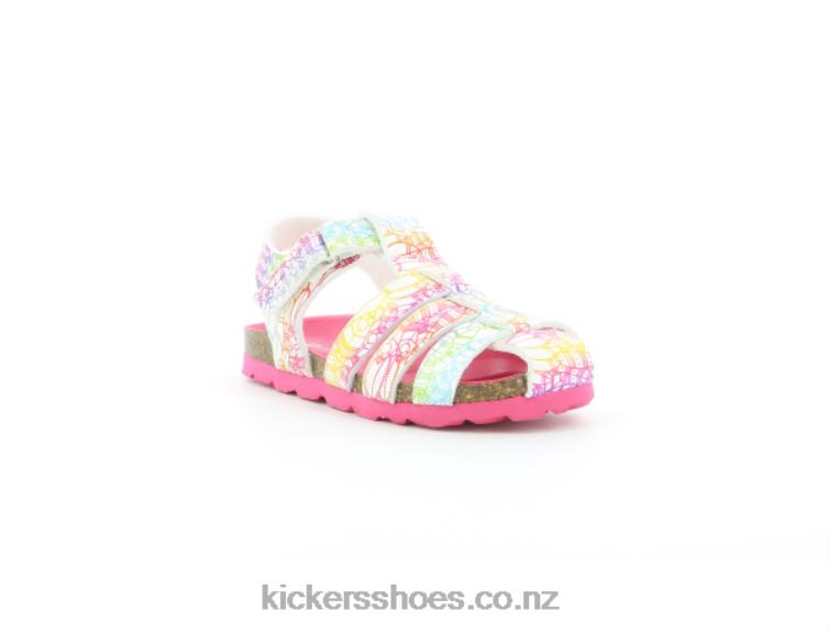 Kickers Kids Summertan White Multico Ethnic NPZDR406