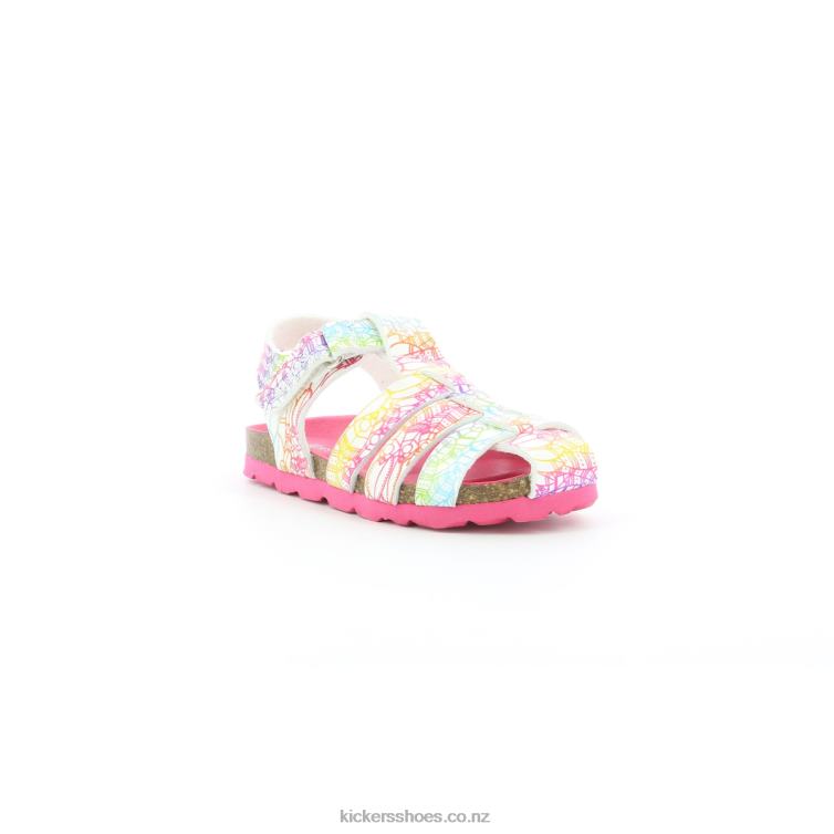 Kickers Kids Summertan White Multico Ethnic NPZDR406