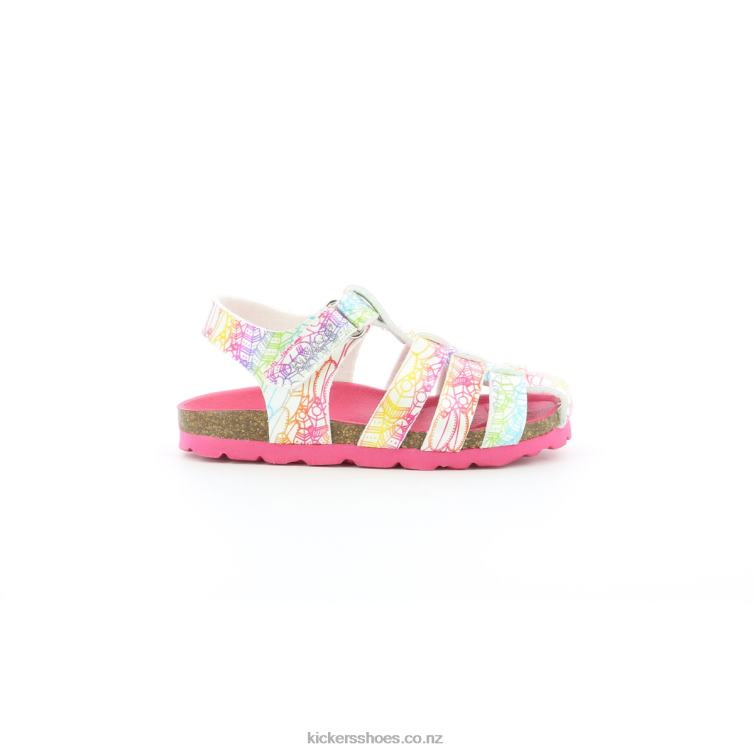 Kickers Kids Summertan White Multico Ethnic NPZDR406