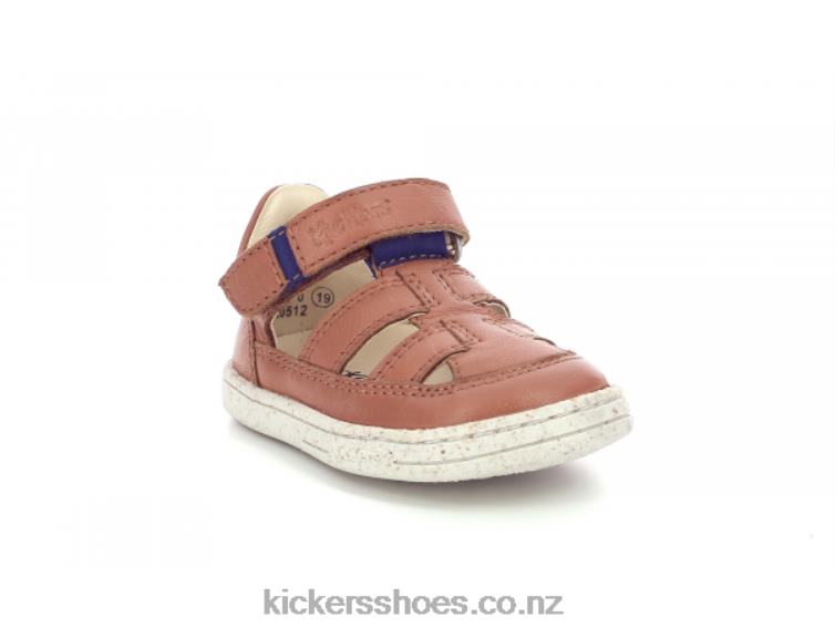 Kickers Kids Tractus Camel Blue NPZDR460