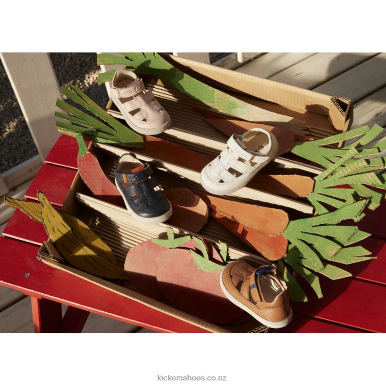 Kickers Kids Tractus Navy Orange NPZDR459