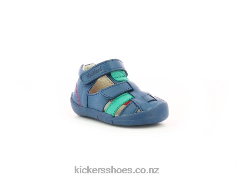 Kickers Kids Wasabou Blue Green NPZDR437