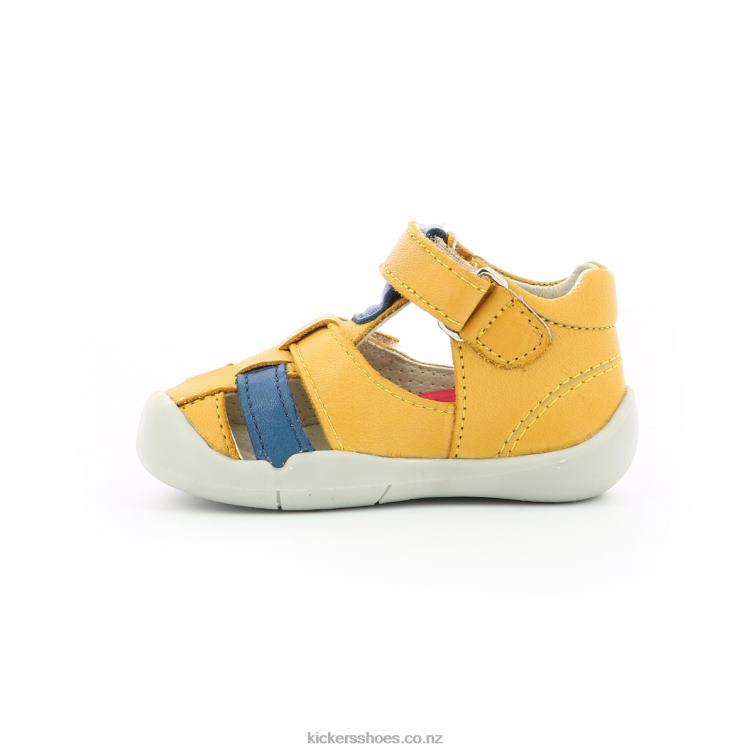 Kickers Kids Wasabou Yellow Blue NPZDR438