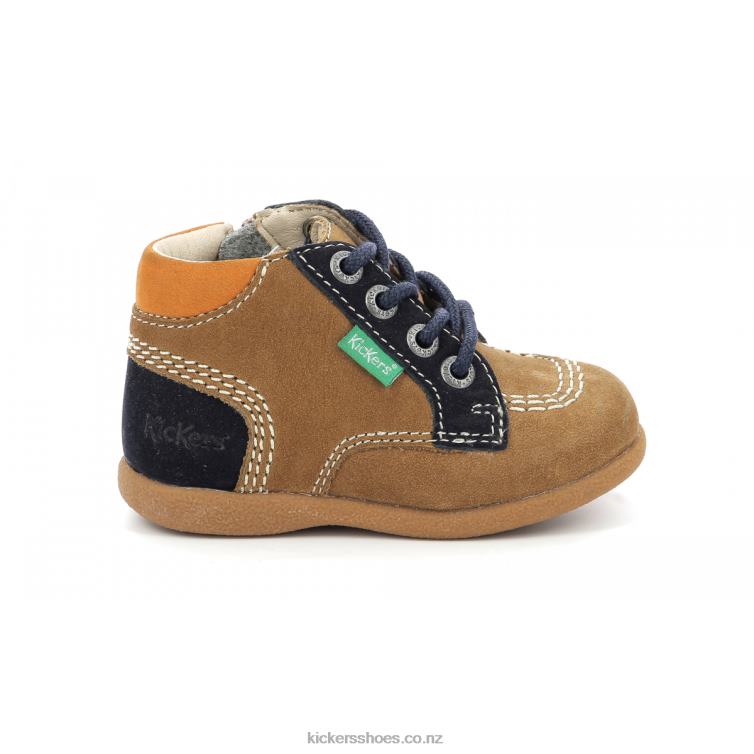 Kickers Kids Babystan Zip Camel NPZDR925
