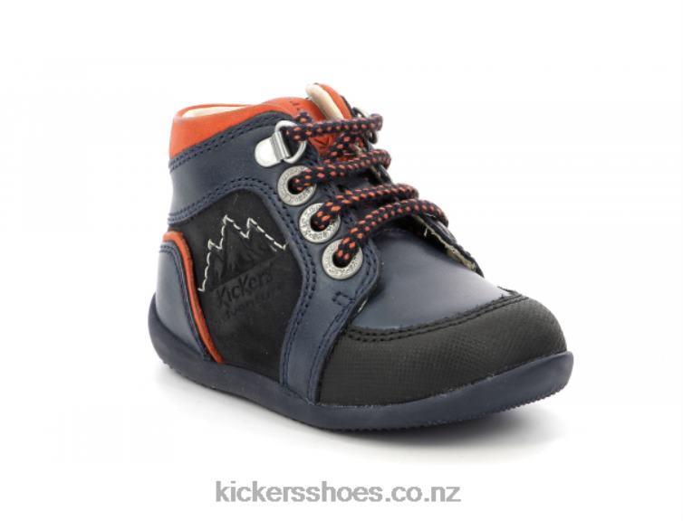 Kickers Kids Bins Mountain Navy Orange NPZDR795