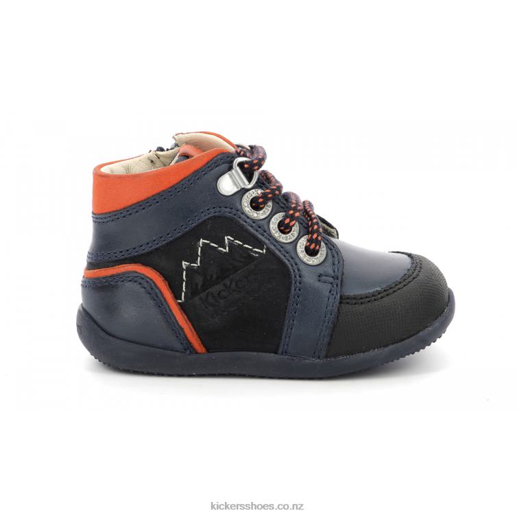 Kickers Kids Bins Mountain Navy Orange NPZDR795