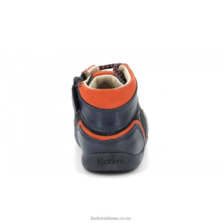 Kickers Kids Bins Mountain Navy Orange NPZDR795