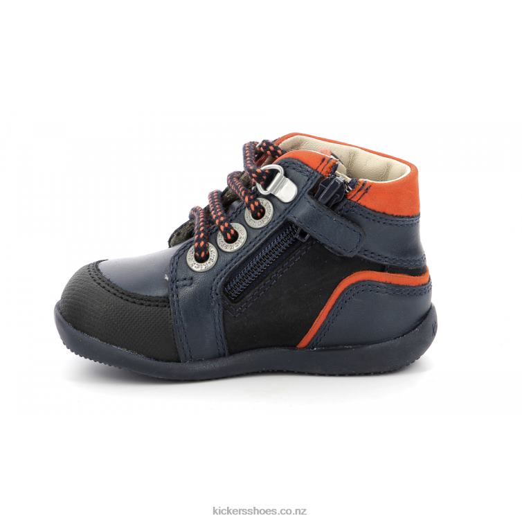 Kickers Kids Bins Mountain Navy Orange NPZDR795