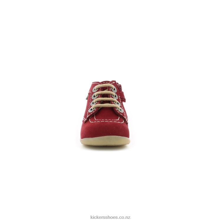 Kickers Kids Bonzip-2 Burgundy NPZDR861