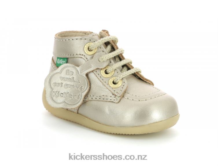 Kickers Kids Bonzip-2 Gold NPZDR883
