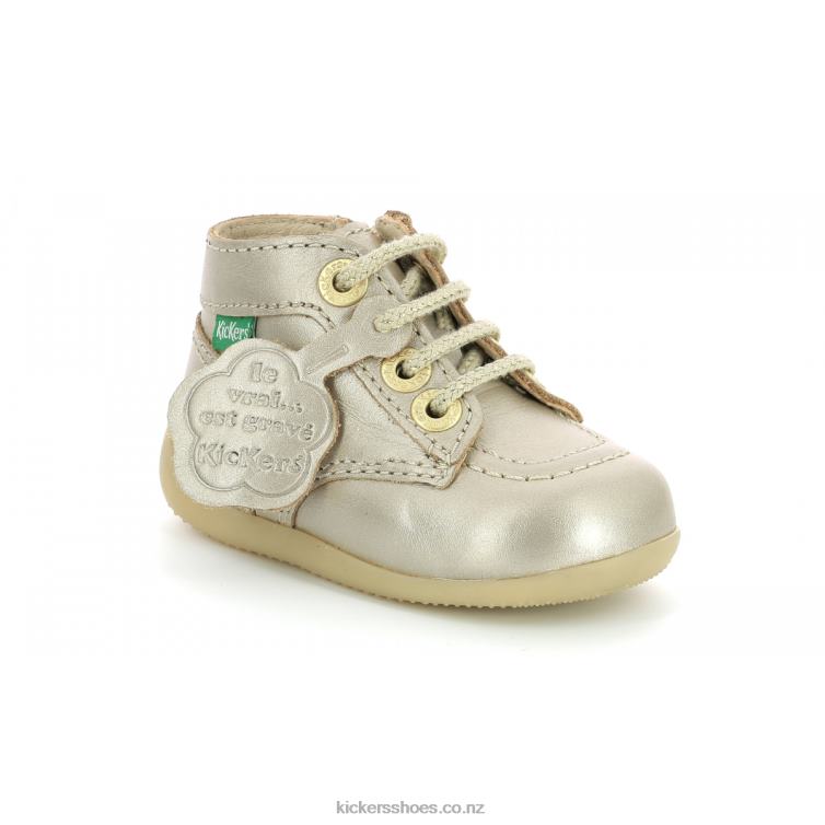 Kickers Kids Bonzip-2 Gold NPZDR883