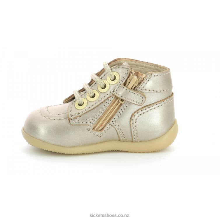 Kickers Kids Bonzip-2 Gold NPZDR883