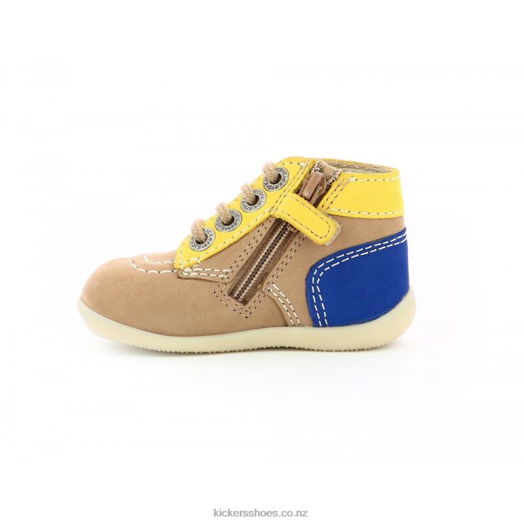 Kickers Kids Bonzip-2 Light Beige NPZDR885
