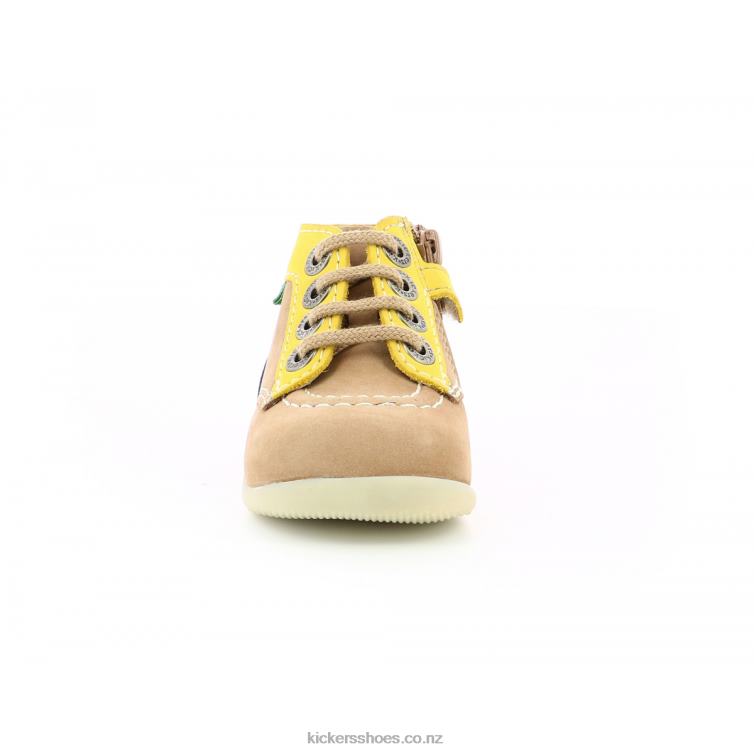 Kickers Kids Bonzip-2 Light Beige NPZDR885