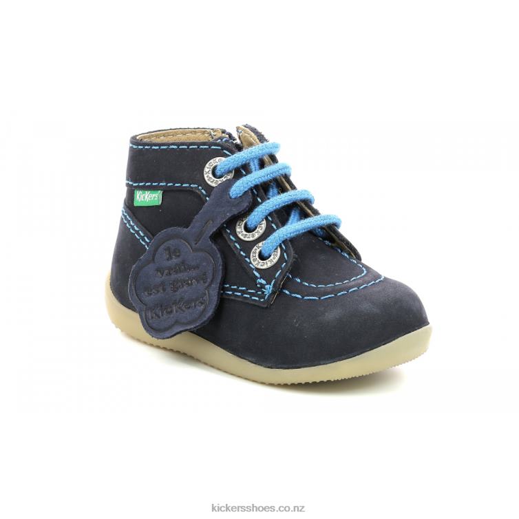 Kickers Kids Bonzip-2 Navy Other NPZDR860