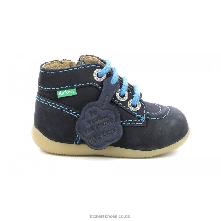 Kickers Kids Bonzip-2 Navy Other NPZDR860