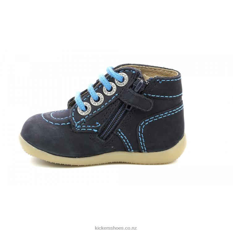 Kickers Kids Bonzip-2 Navy Other NPZDR860