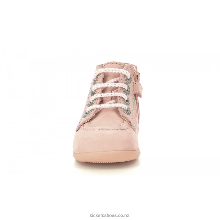 Kickers Kids Bonzip-2 Pink Flower NPZDR765