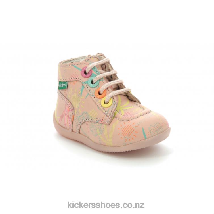 Kickers Kids Bonzip-2 Pink Sunshine NPZDR776