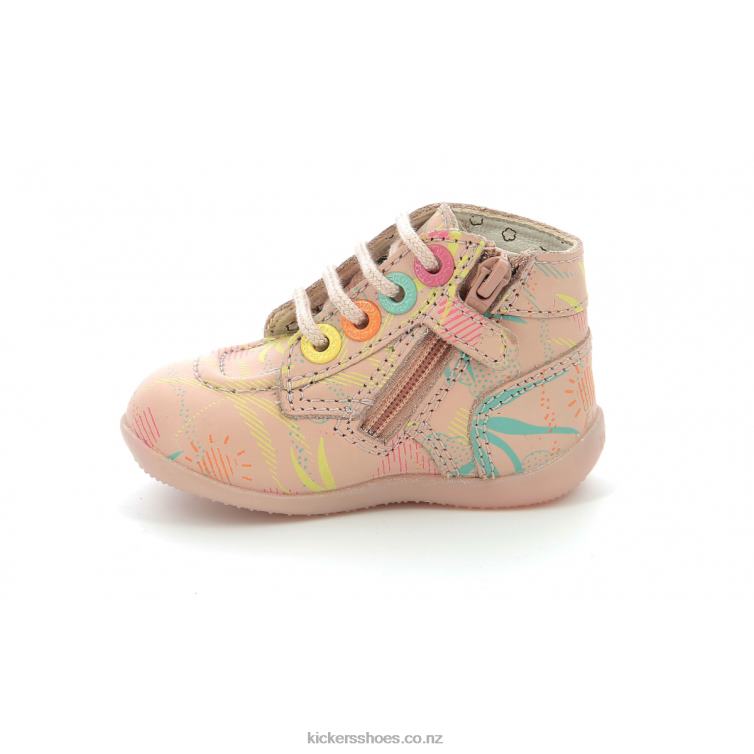 Kickers Kids Bonzip-2 Pink Sunshine NPZDR776