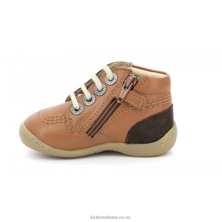 Kickers Kids Gazip Camel Brown NPZDR850