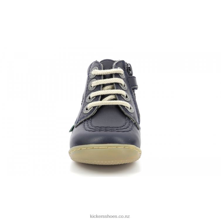 Kickers Kids Gazip Navy Yellow NPZDR849