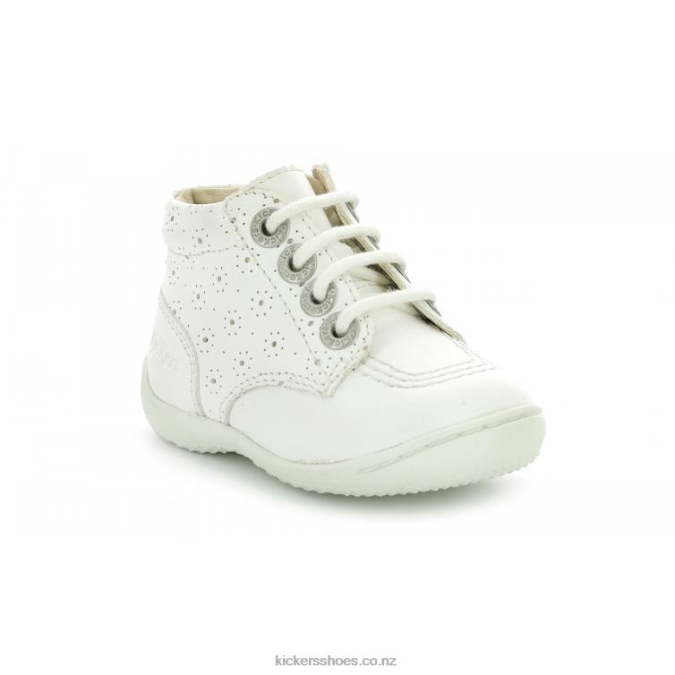 Kickers Kids Gullyzip White Perfo NPZDR794