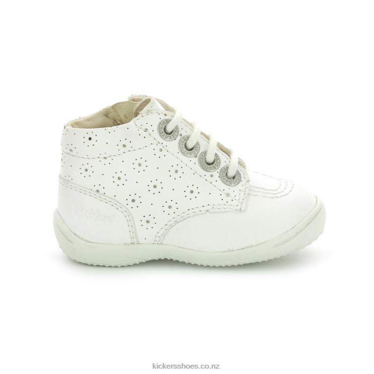 Kickers Kids Gullyzip White Perfo NPZDR794