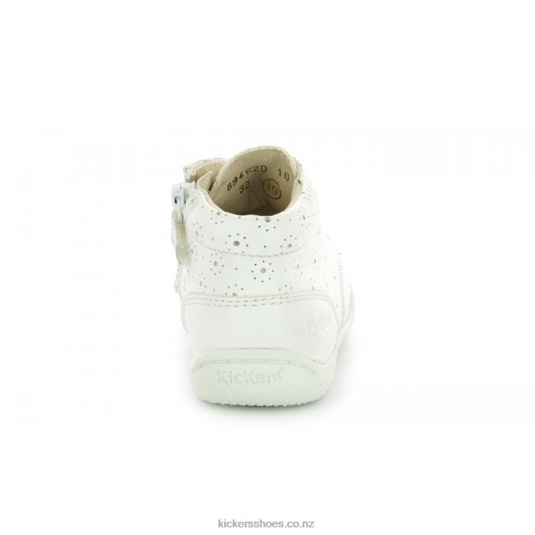 Kickers Kids Gullyzip White Perfo NPZDR794