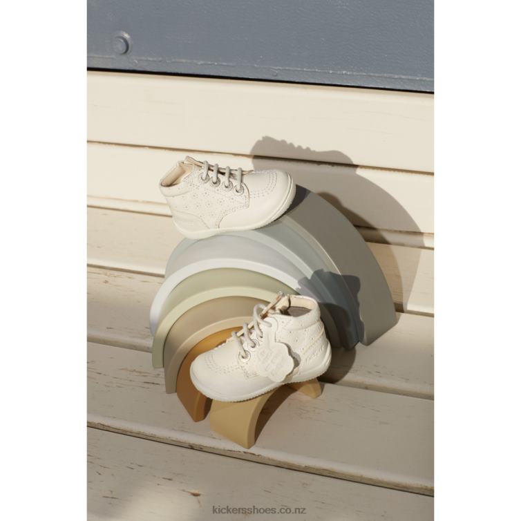 Kickers Kids Gullyzip White Perfo NPZDR794