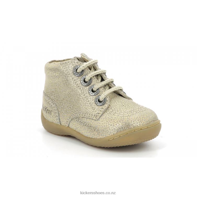 Kickers Kids Gulyflow Beige Metallized NPZDR893