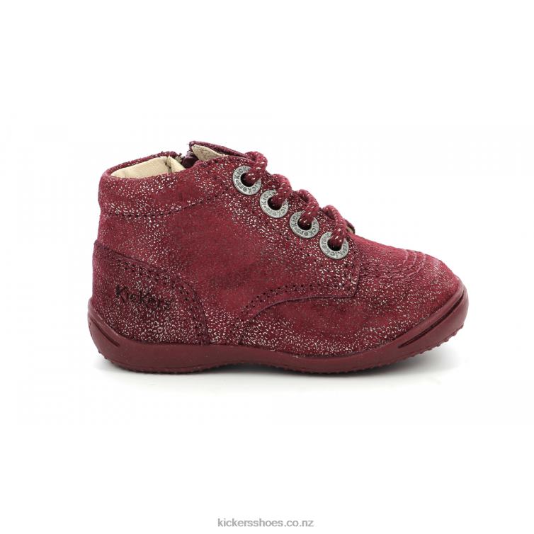 Kickers Kids Gulyflow Burgundy Metallized NPZDR895