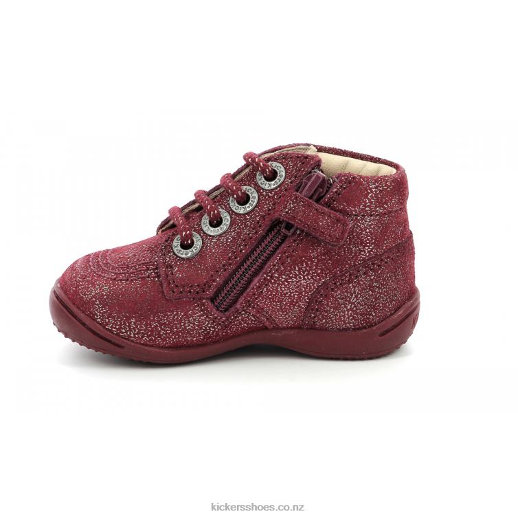Kickers Kids Gulyflow Burgundy Metallized NPZDR895