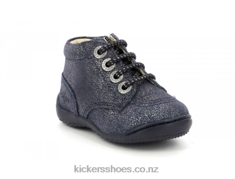 Kickers Kids Gulyflow Navy Metallized NPZDR894